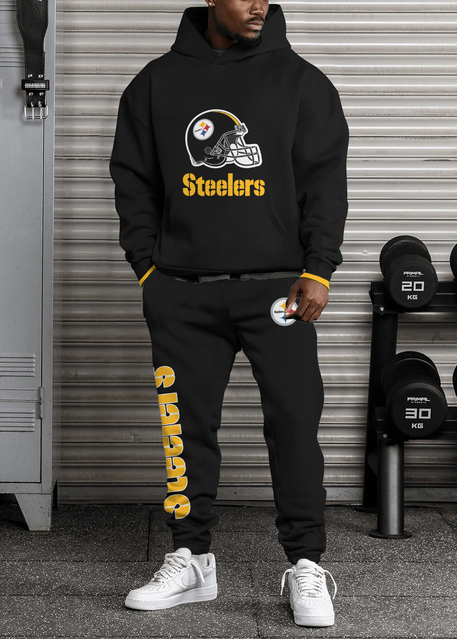 Pittsburgh Steelers Combo Pullover Hoodie And Sweatpants AZBTPHSP000044