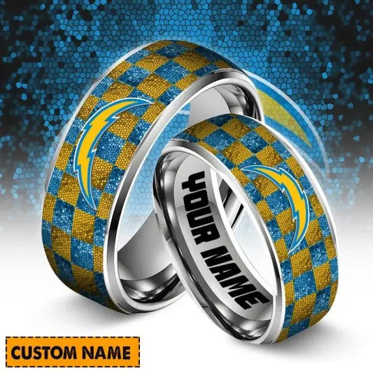 Los Angeles Chargers Special Stainless Ring Custom Name AZBTSR000012