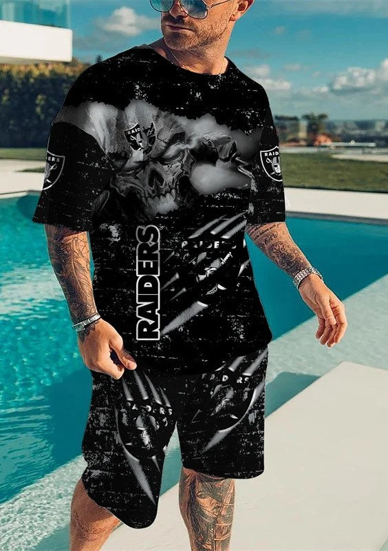 Las Vegas Raiders T-shirt and Shorts AZTS164