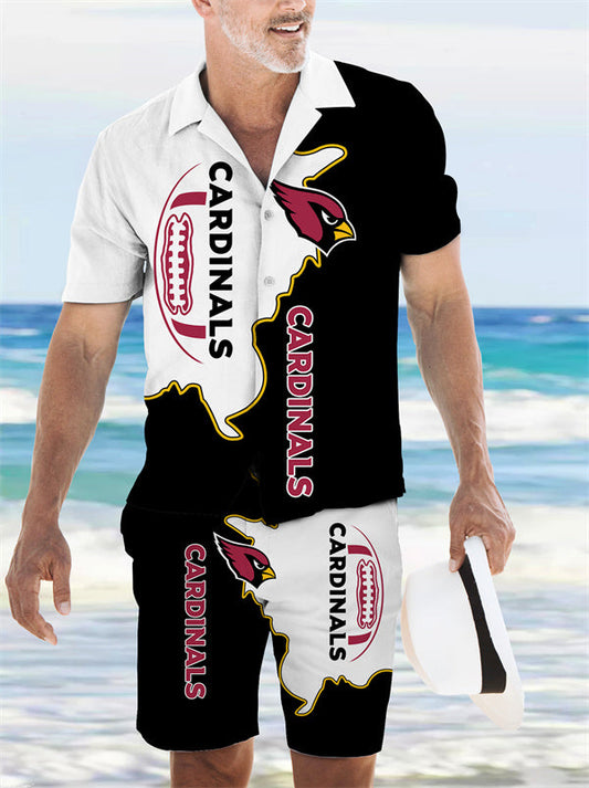 Arizona Cardinals Combo Hawaiian Shirt and Shorts AZBTHWSS000091