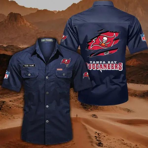 Tampa Bay Buccaneers Men’s Short Sleeve Cargo Shirts New 2025 AZBT2DCGS000029