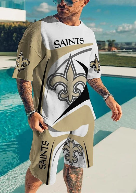 New Orleans Saints T-shirt and shorts AZTS024