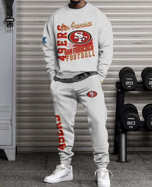 San Francisco 49ers Combo 3D Sweatsuit and Sweatpants Unisex CBSP72