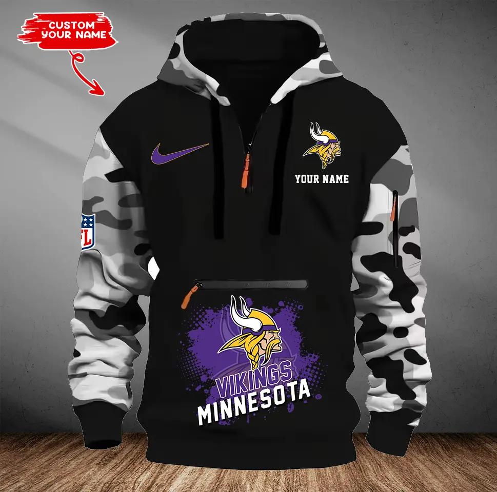 Minnesota Vikings Camouflage Hooded Sweatshirt HA52