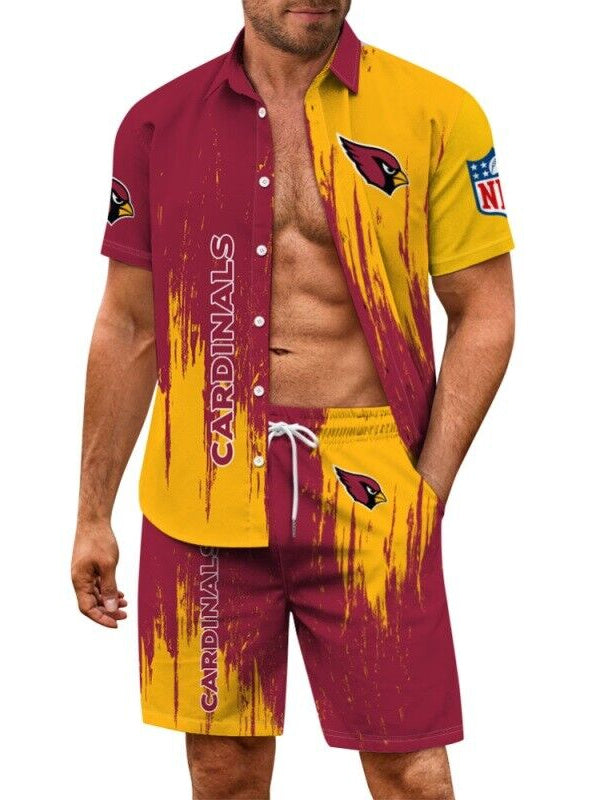 Arizona Cardinals Combo Hawaiian Shirt and Shorts AZBTHWSS000094