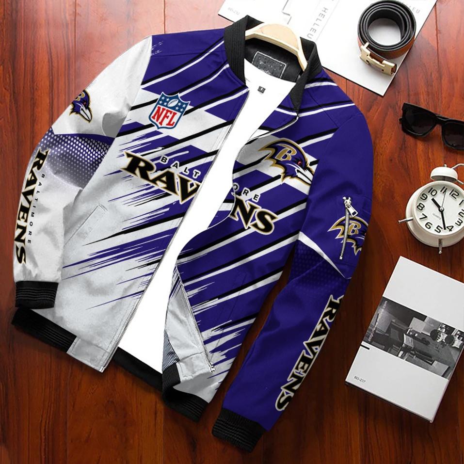 Baltimore Ravens Personalized Bomber Jacket AZCBJ153