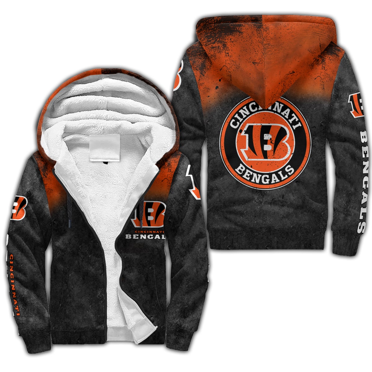 Cincinnati Bengals 3D All Over Printed Fleece Hoodie BG01