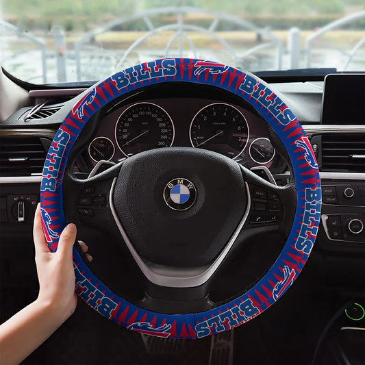 Buffalo Bills Custom 3D Steering Wheel Cover 34