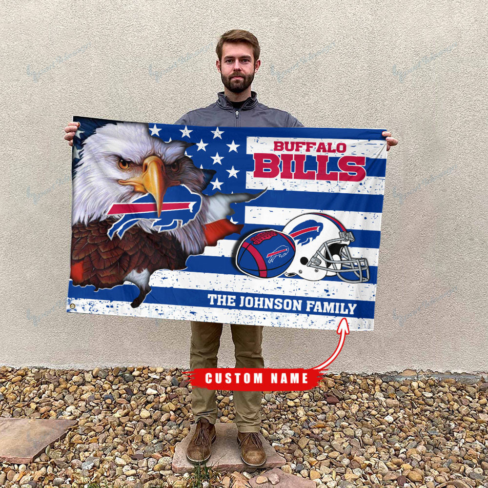 Buffalo Bills-Flag-Custom Name
