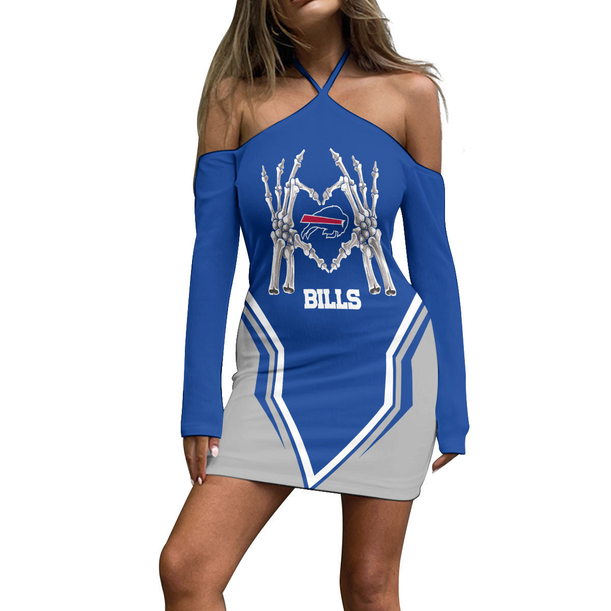 Buffalo Bills Halter Lace-up Dress 27