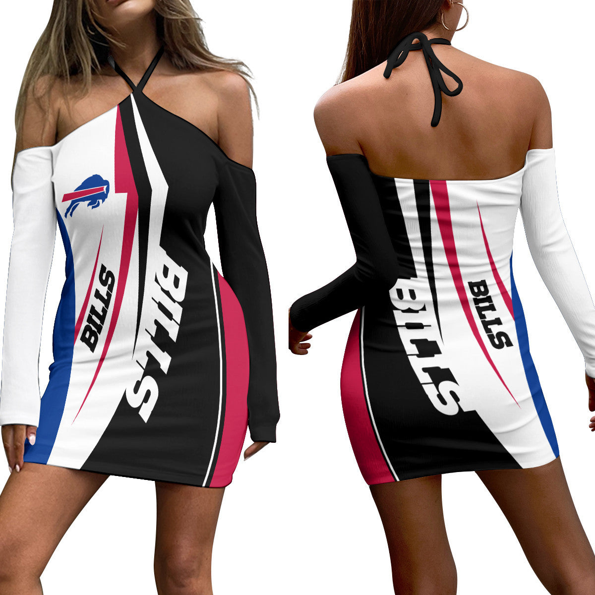 Buffalo Bills Halter Lace-up Dress 34