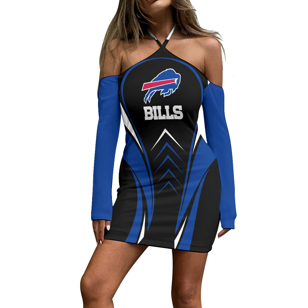 Buffalo Bills Halter Lace-up Dress 54
