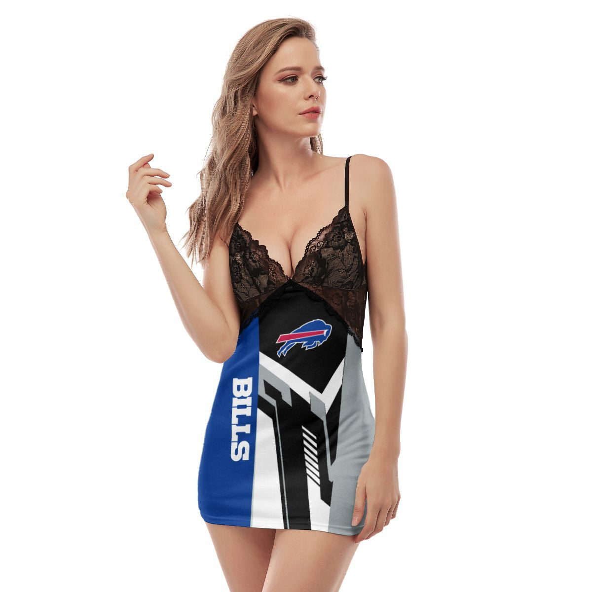 Buffalo Bills Lace Back Strap Slip Dress 123-2
