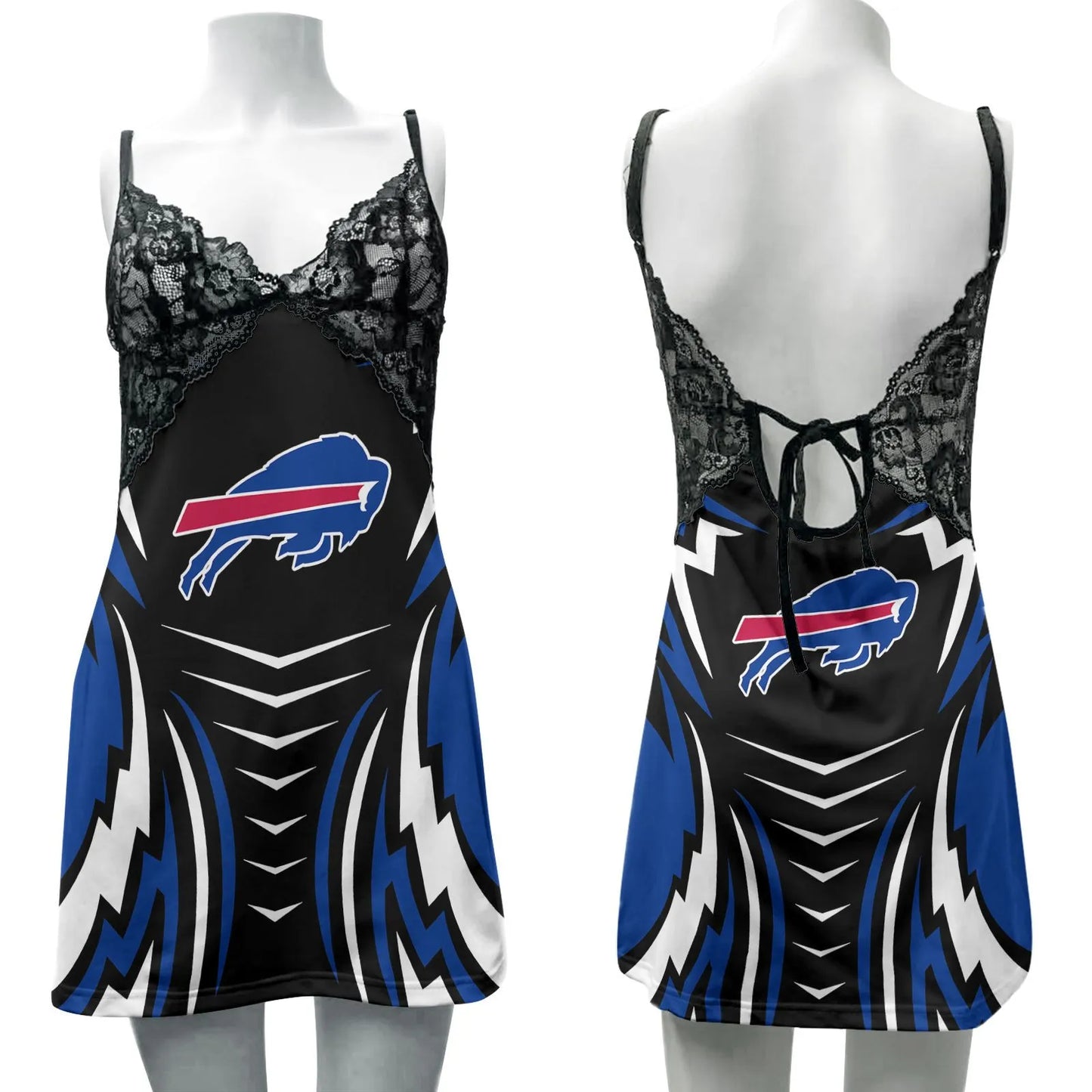 Buffalo Bills Lace Back Strap Slip Dress 177