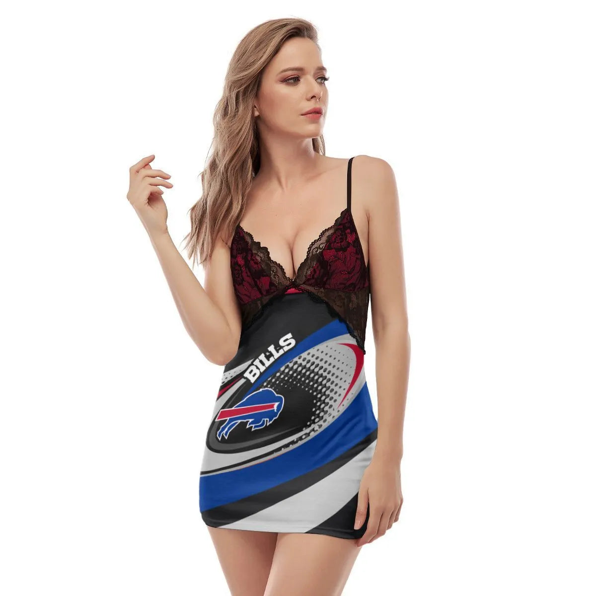 Buffalo Bills Lace Back Strap Slip Dress 190