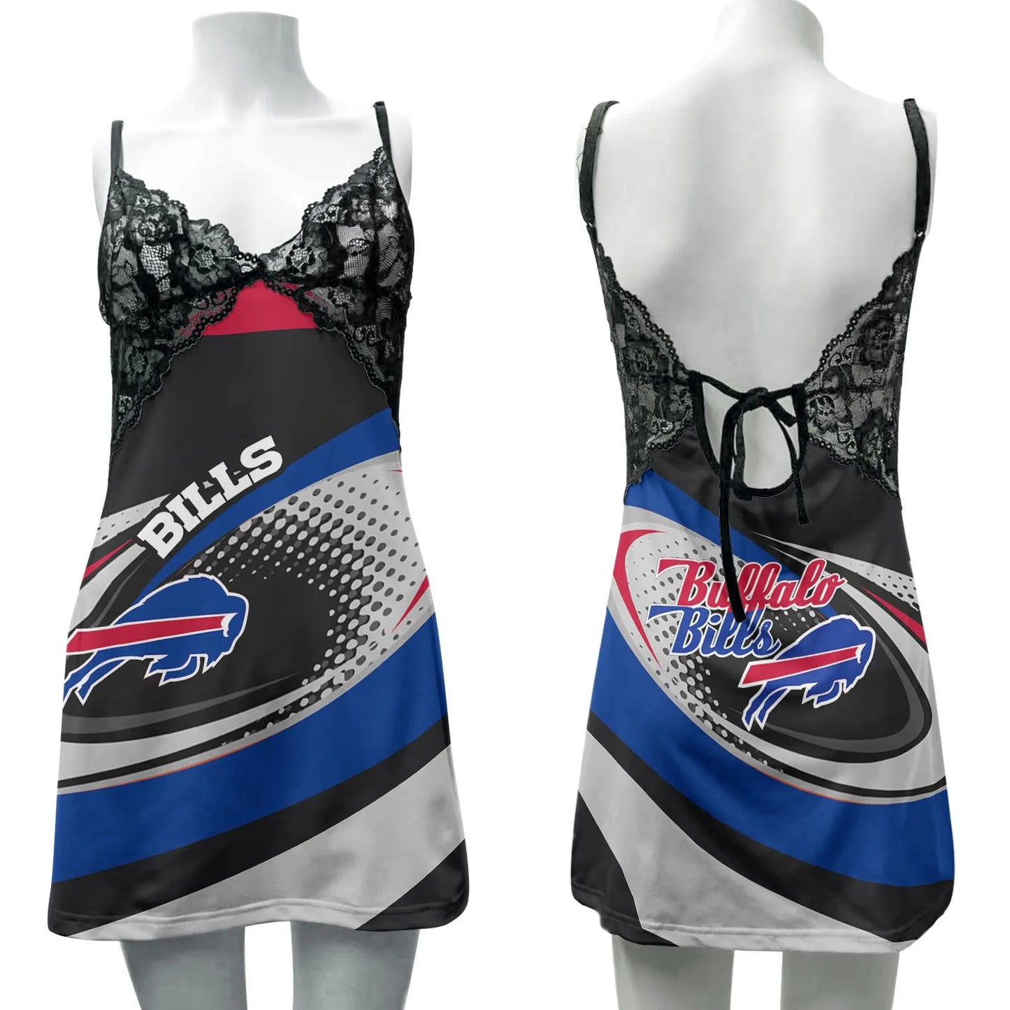 Buffalo Bills Lace Back Strap Slip Dress 190