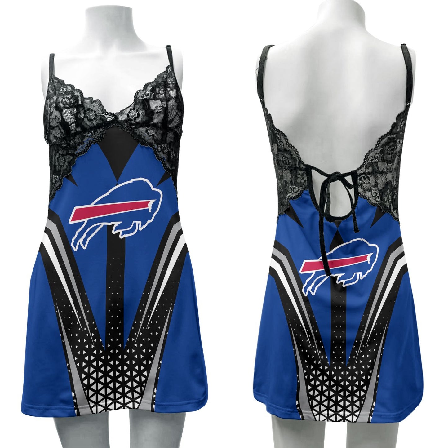 Buffalo Bills Lace Back Strap Slip Dress 257