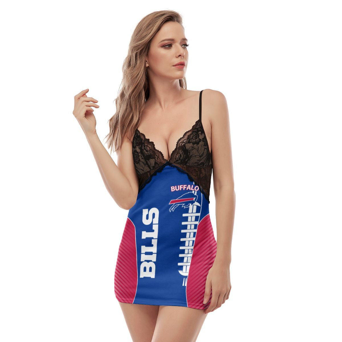Buffalo Bills Lace Back Strap Slip Dress 262