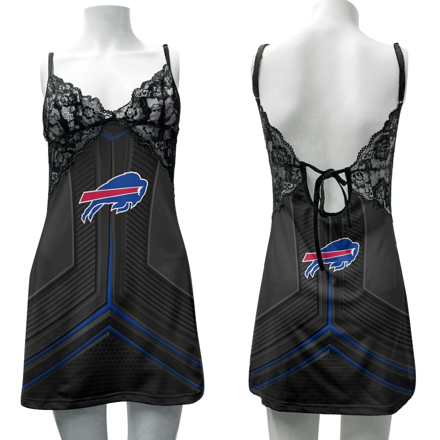 Buffalo Bills Lace Back Strap Slip Dress 369