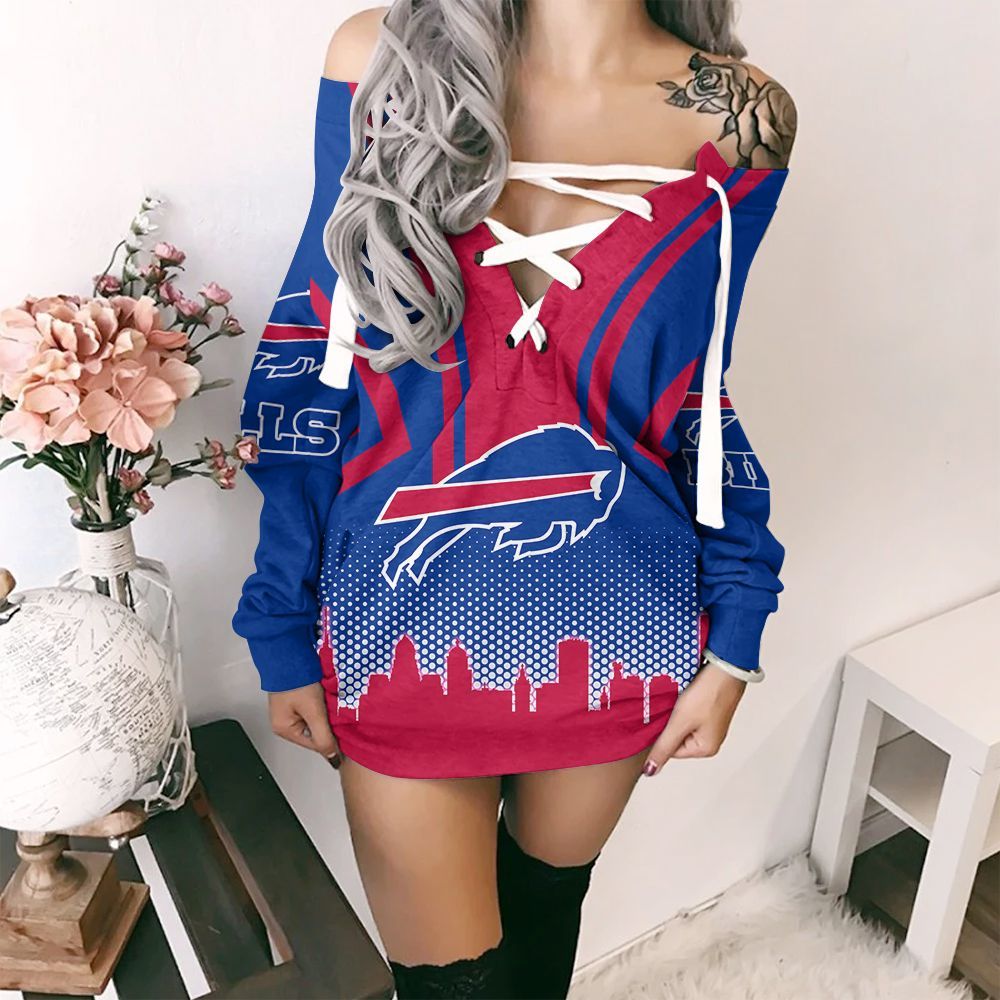 Buffalo Bills Lace-Up Sweatshirt 70