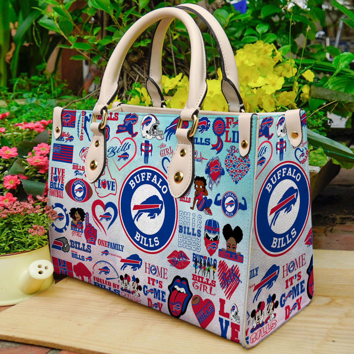 Buffalo Bills Leather Hand Bag BB01