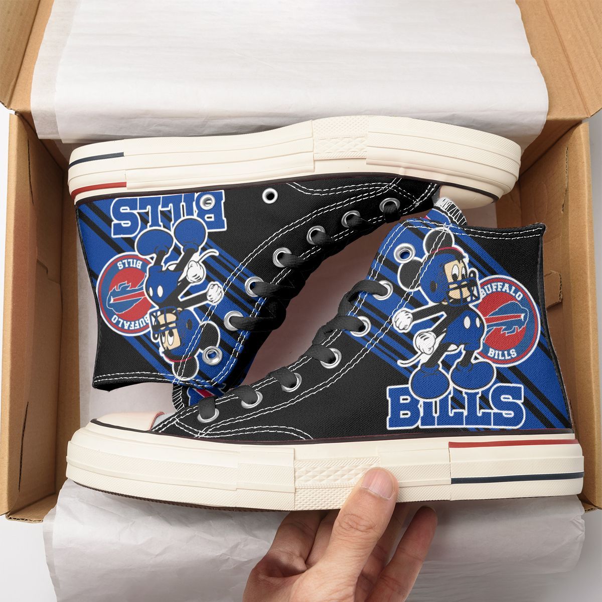Buffalo Bills New High Top Canvas Shoes 63