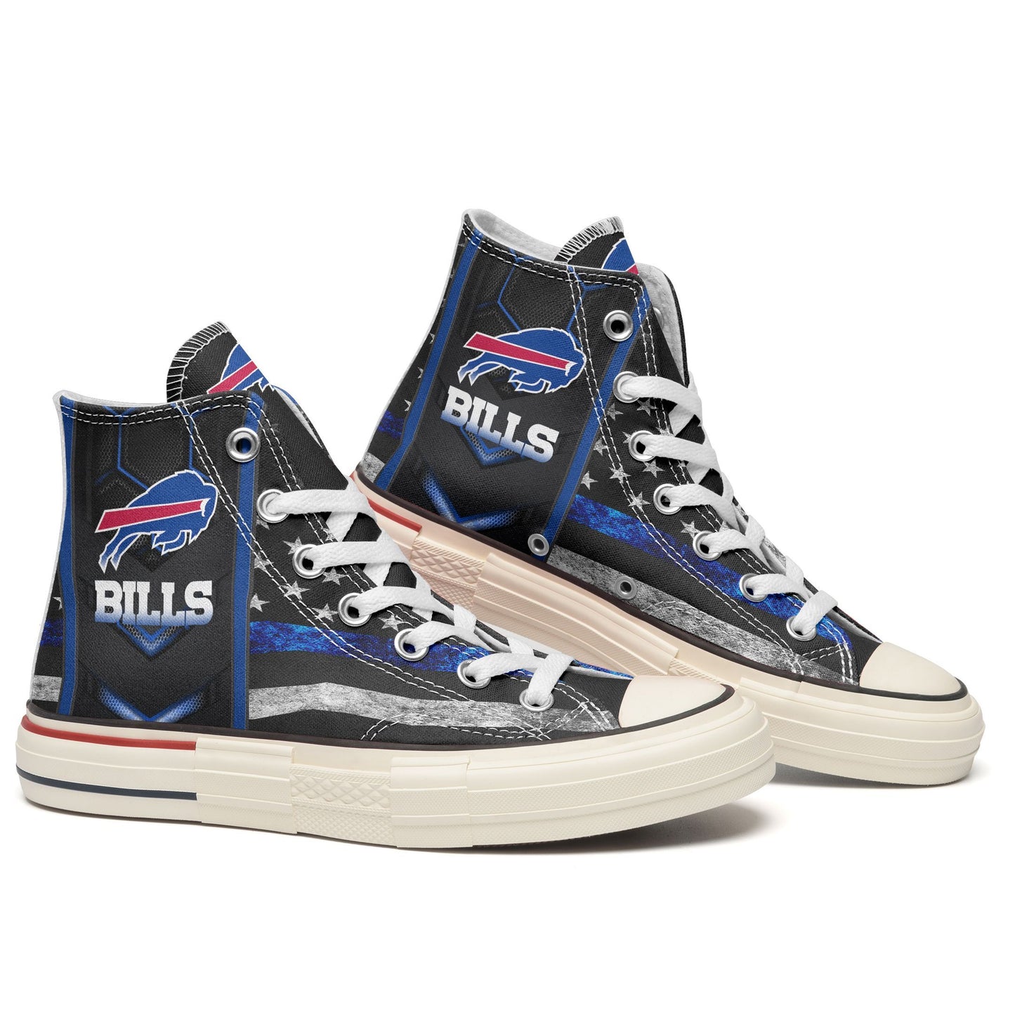 Buffalo Bills New High Top Canvas Shoes 66
