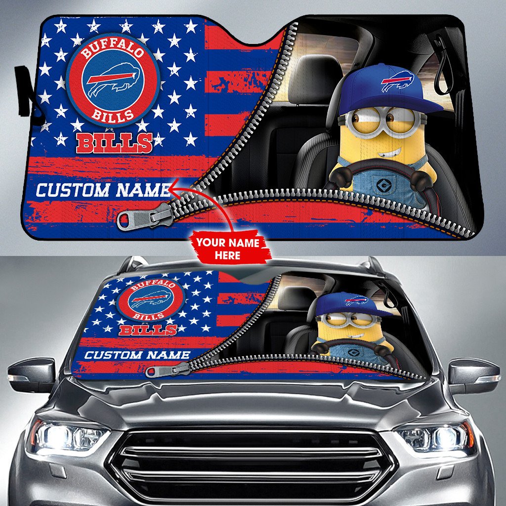 Buffalo Bills Personalized Auto Sun Shade BGAUSS282