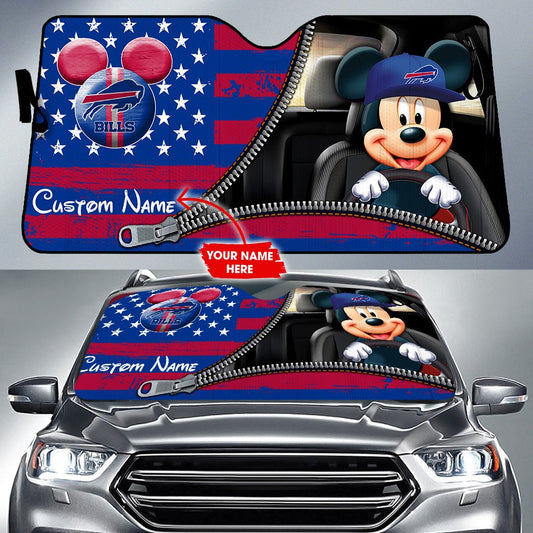 Buffalo Bills Personalized Auto Sun Shade BGAUSS283