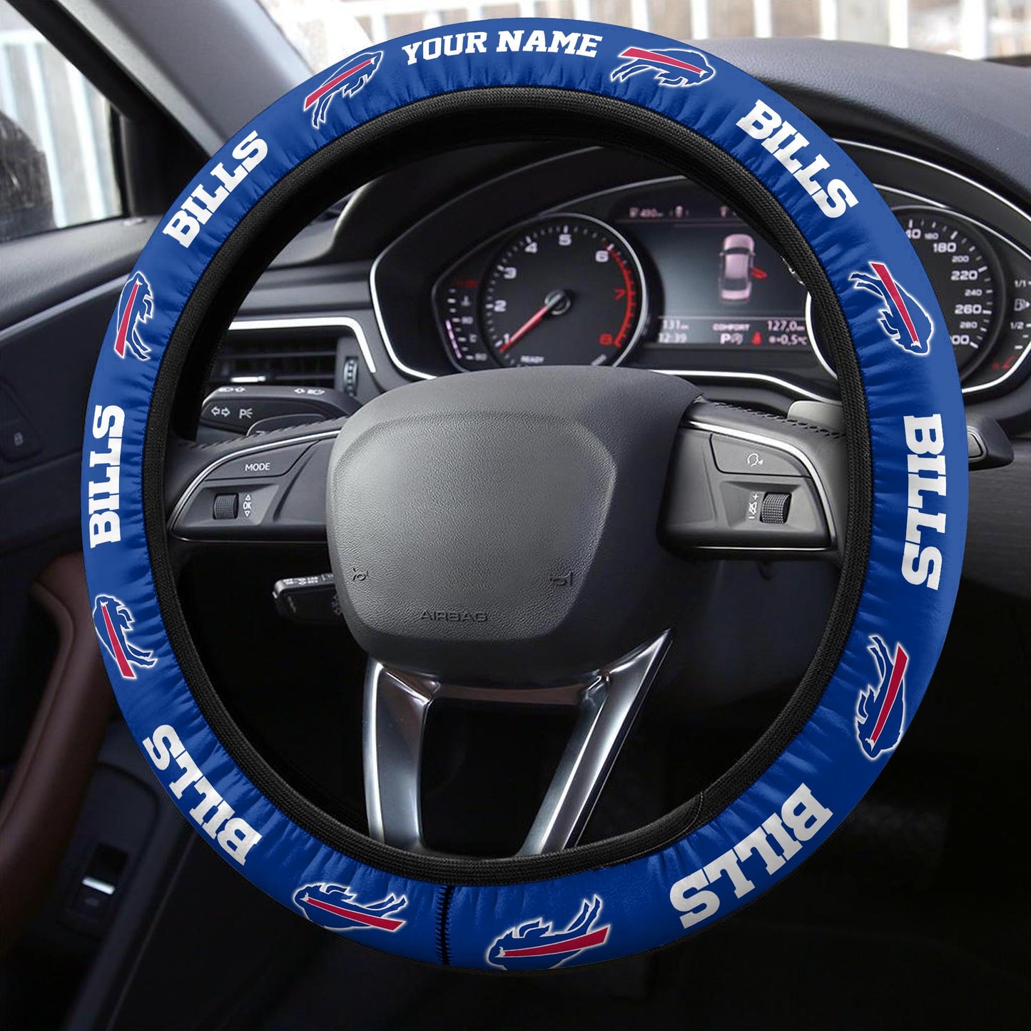 Buffalo Bills Personalized 3D Steering Wheel Cover 67
