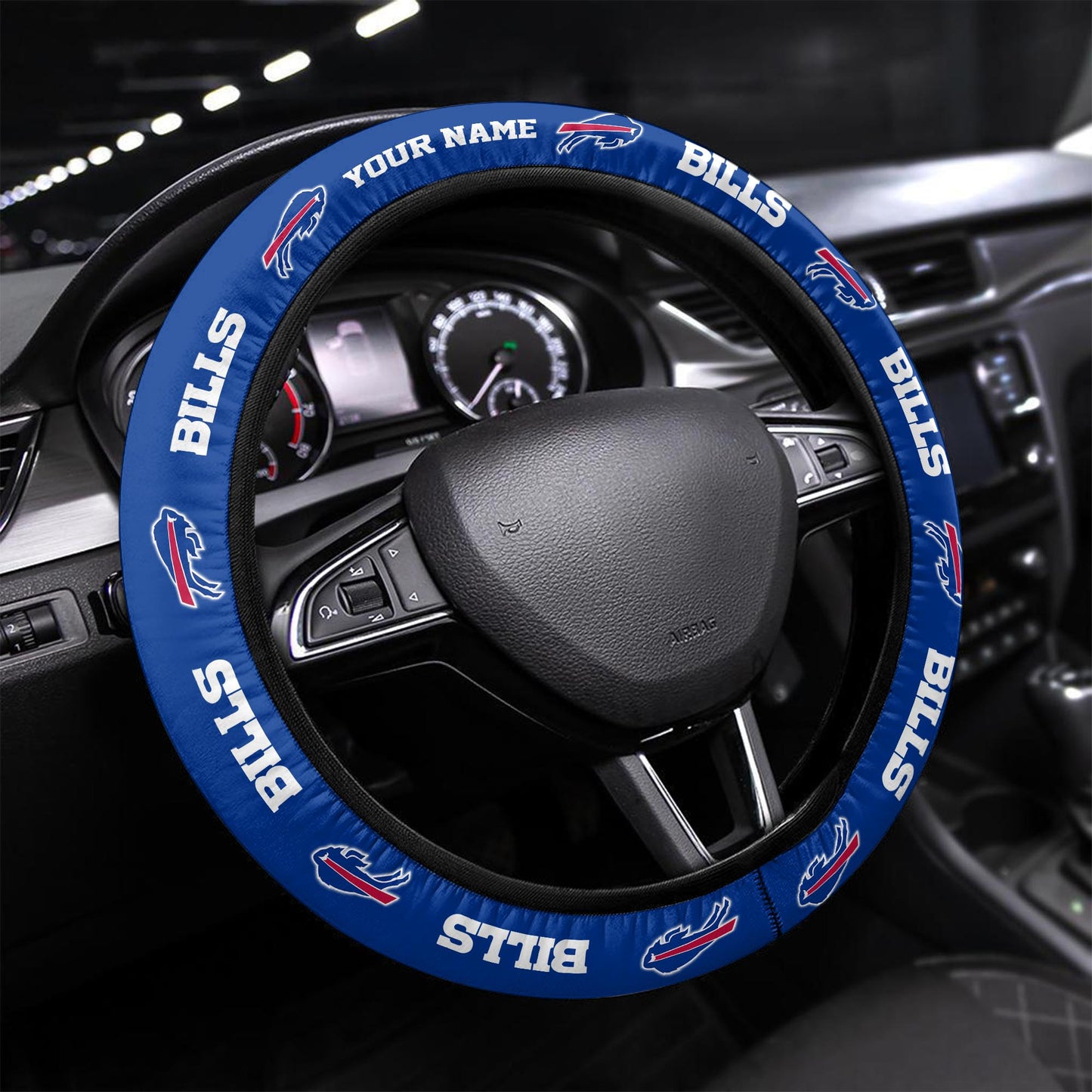 Buffalo Bills Personalized 3D Steering Wheel Cover 67