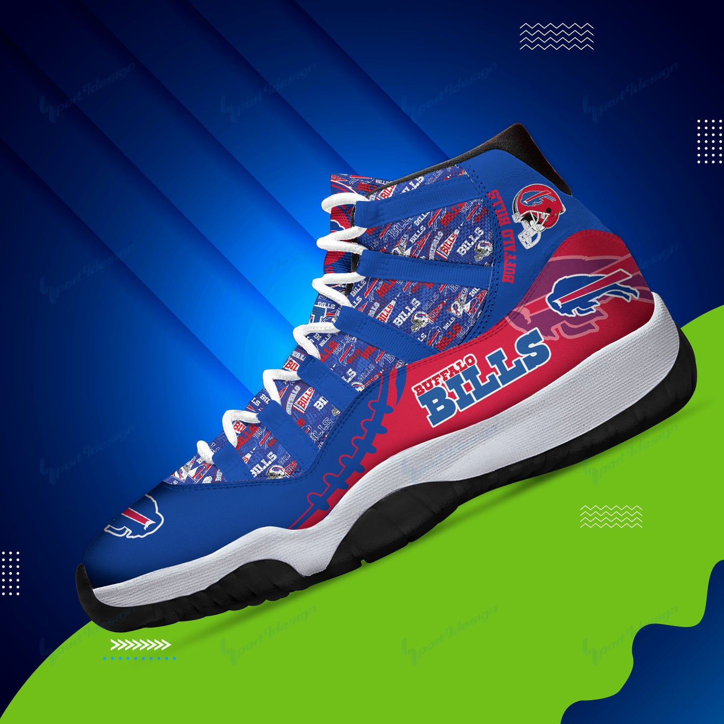 Buffalo Bills Personalized AJD11 Sneakers BG153