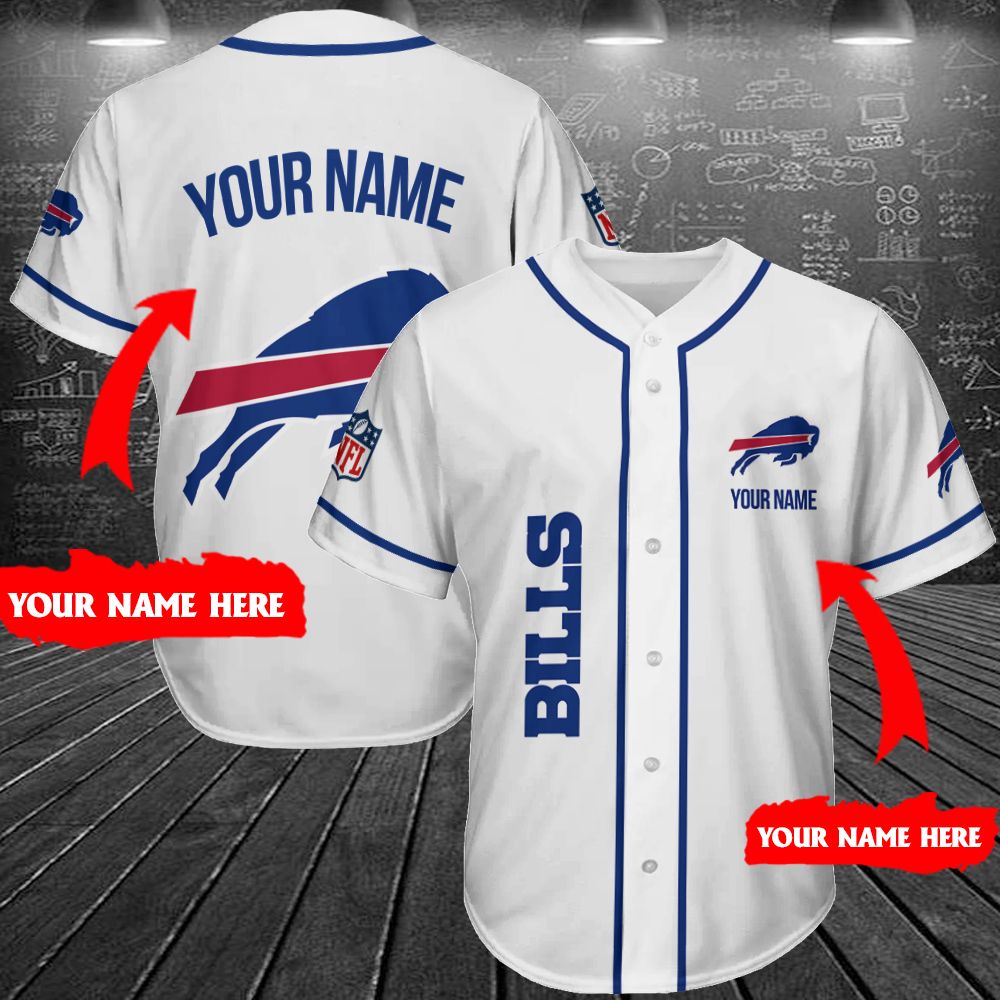 Buffalo Bills Personalized Baseball Jersey Shirt 199