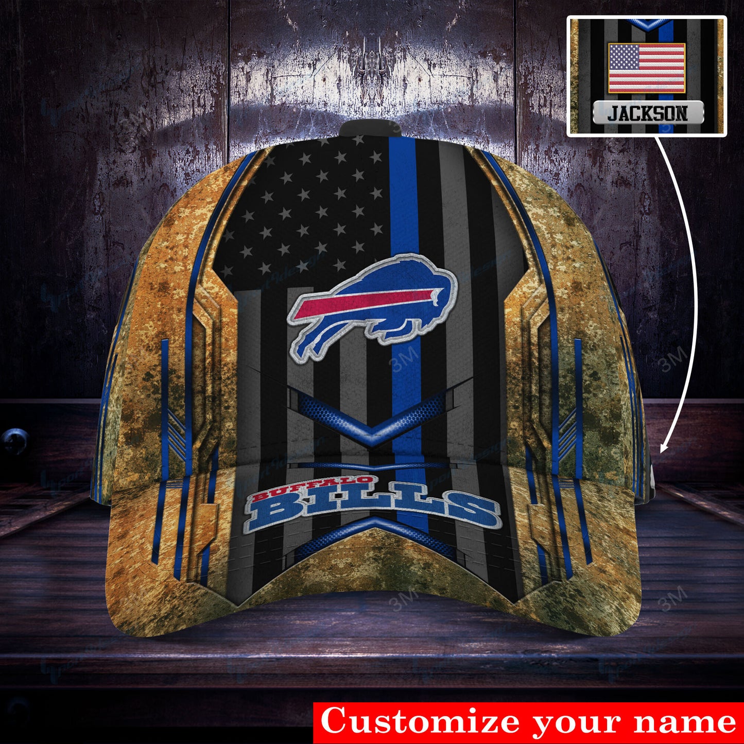 Buffalo Bills Personalized Classic Cap BG516
