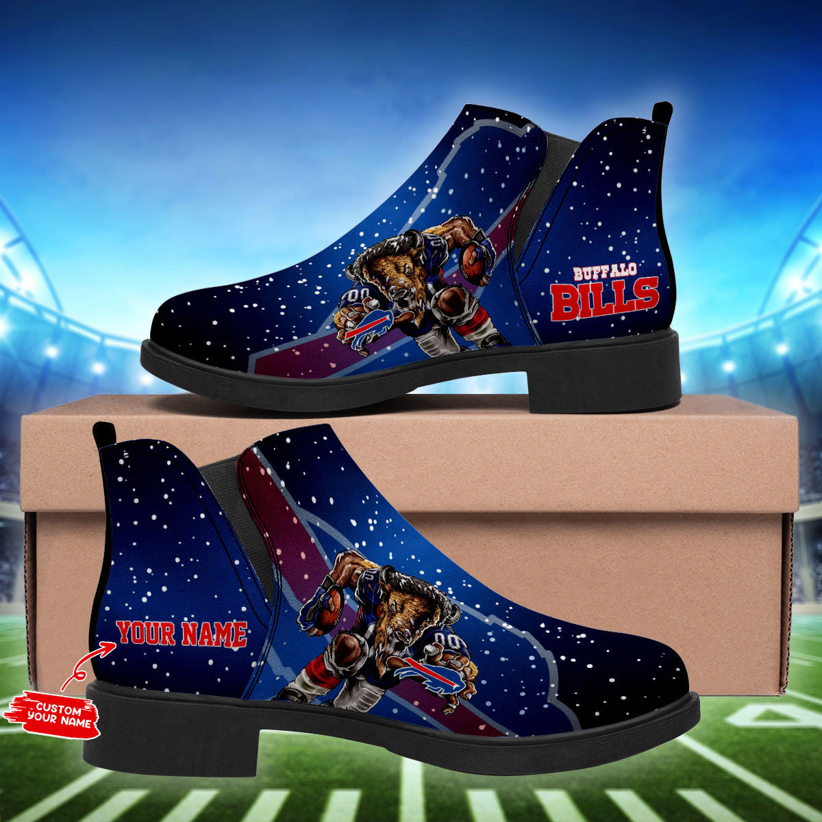 Buffalo Bills Personalized Comfort & Fashion Short Boots BG47