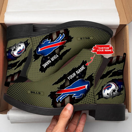 Buffalo Bills Personalized Comfort & Fashion Short Boots BG63