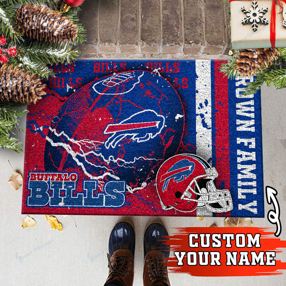 Buffalo Bills Personalized Doormat BG04
