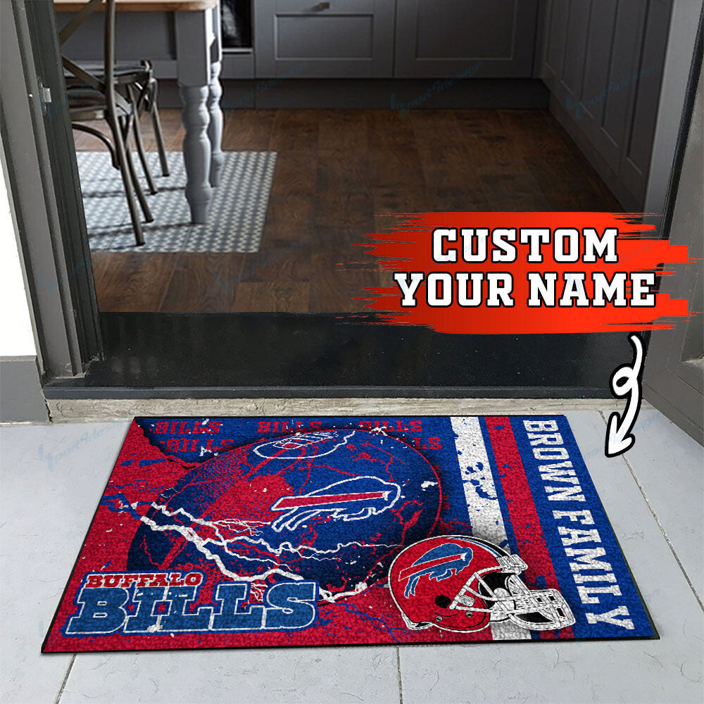 Buffalo Bills Personalized Doormat BG04