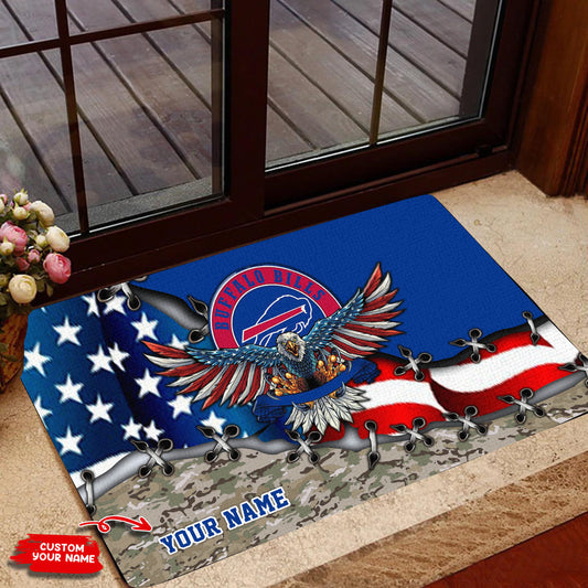 Buffalo Bills Personalized Doormat BG109