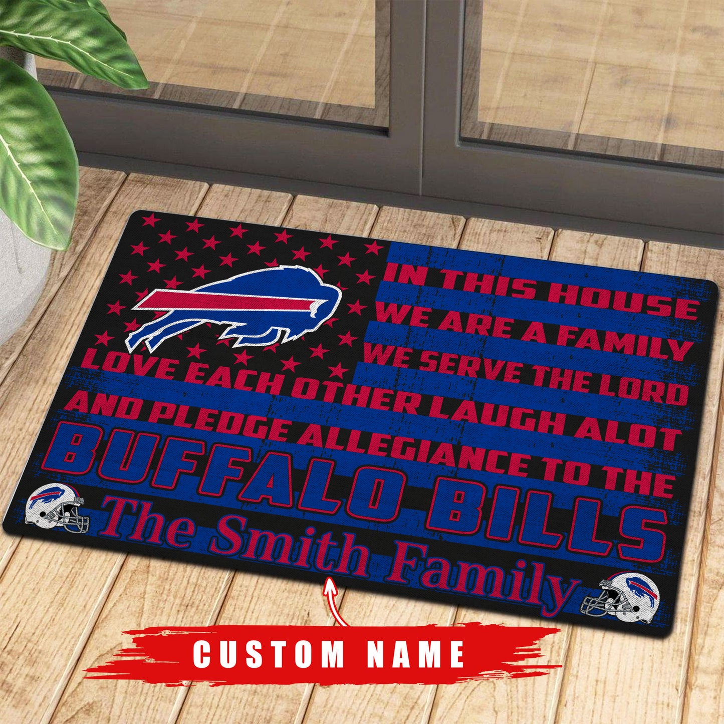 Buffalo Bills Personalized Doormat BG287