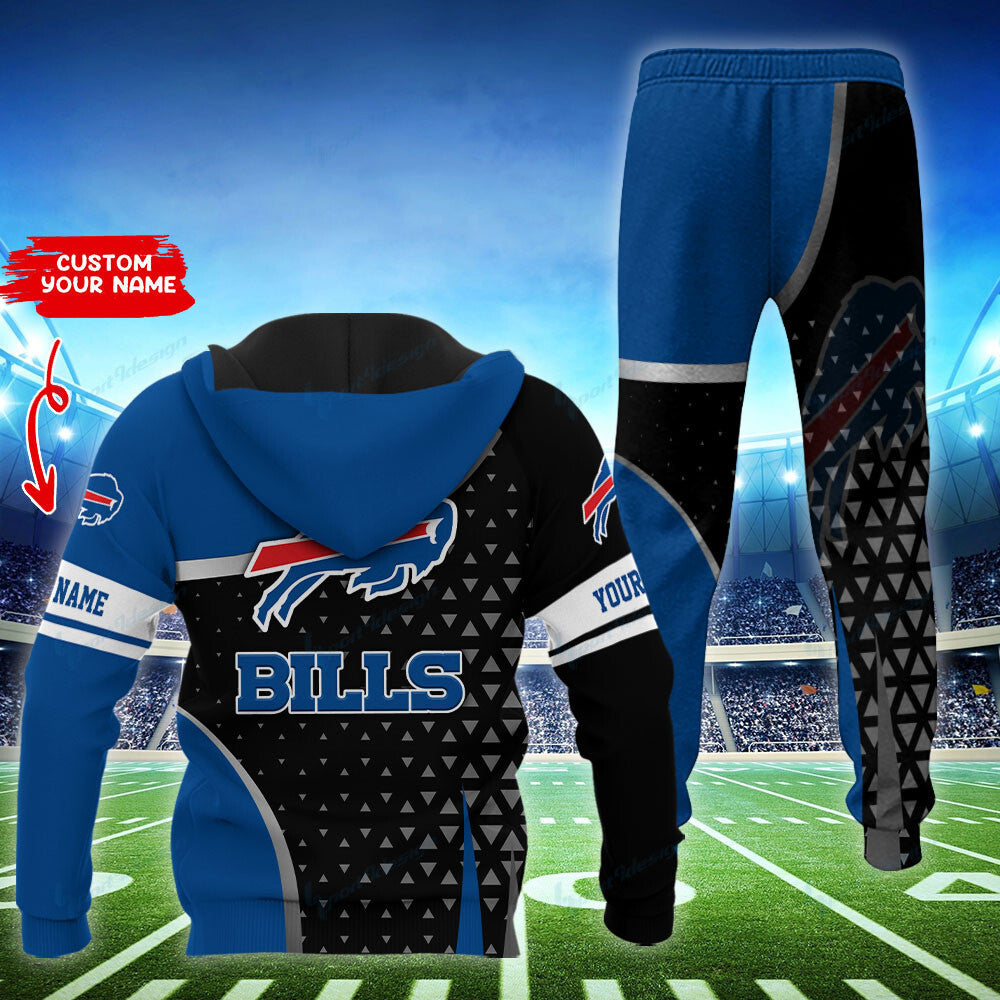 Buffalo Bills Personalized Hoodie and Jogger Set Hoodie BG862