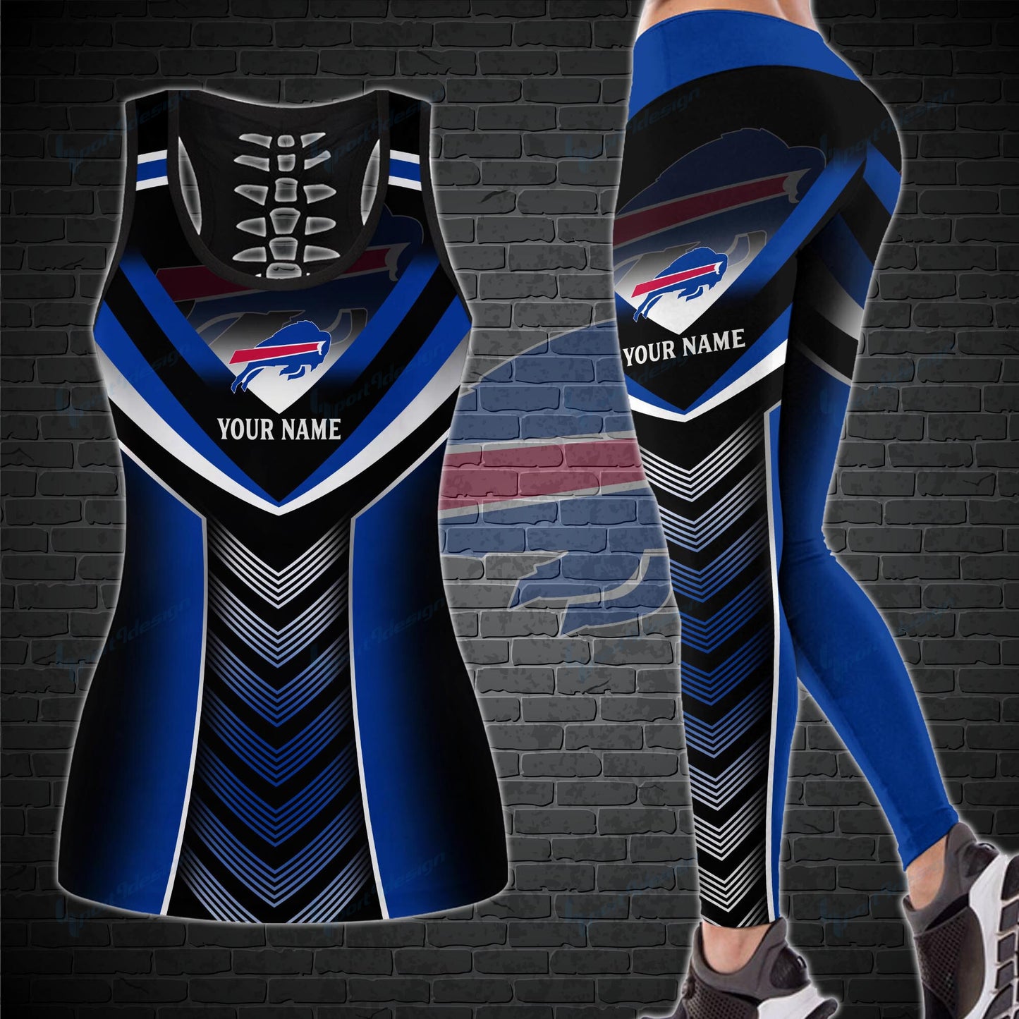 Buffalo Bills Personalized Leggings And Tank Top BG04