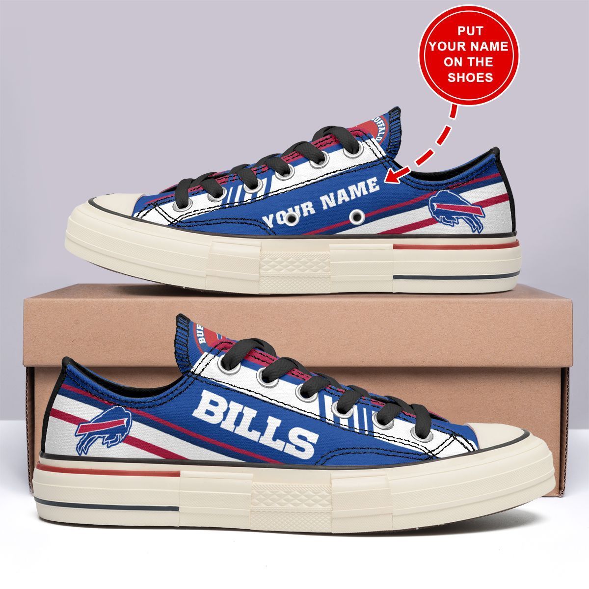 Buffalo Bills Personalized New Low Top Canvas Shoes 03