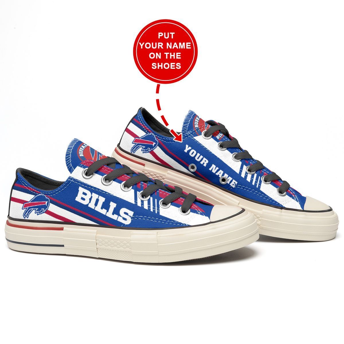 Buffalo Bills Personalized New Low Top Canvas Shoes 03