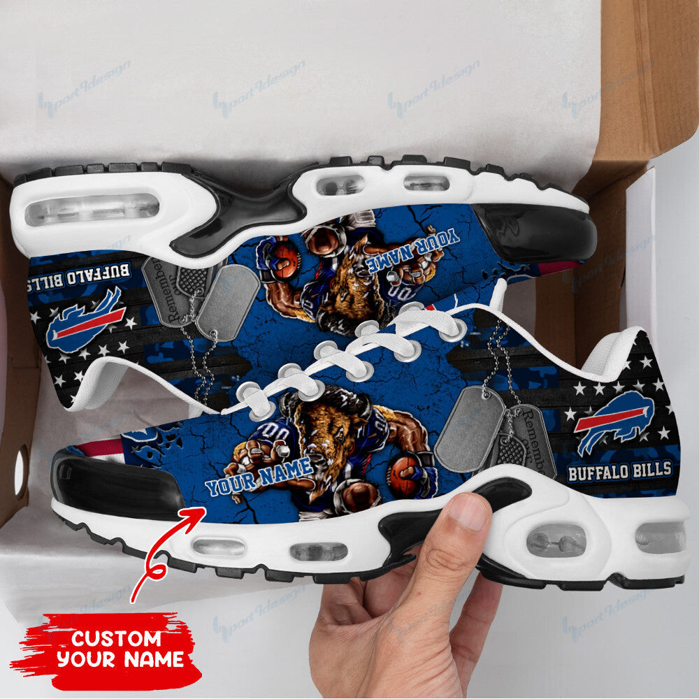 Buffalo Bills Personalized Plus T-N Youth Sneakers BG41
