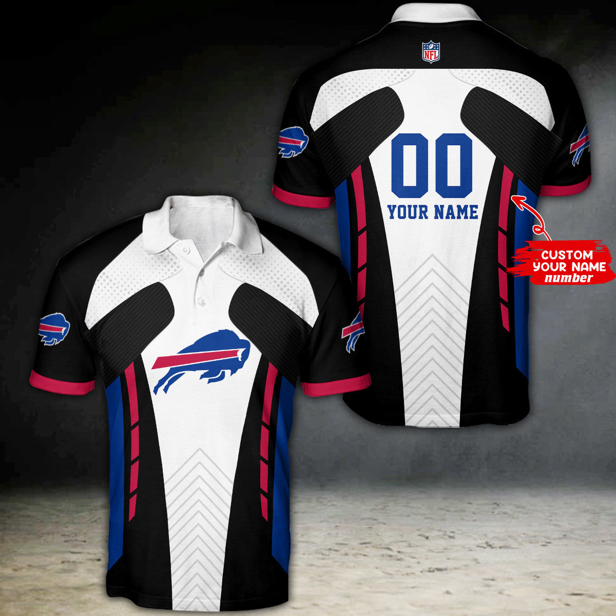 Buffalo Bills Personalized Polo T-shirt BG16