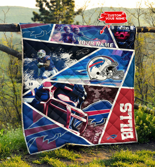 Buffalo Bills Personalized Premium Quilt BG01