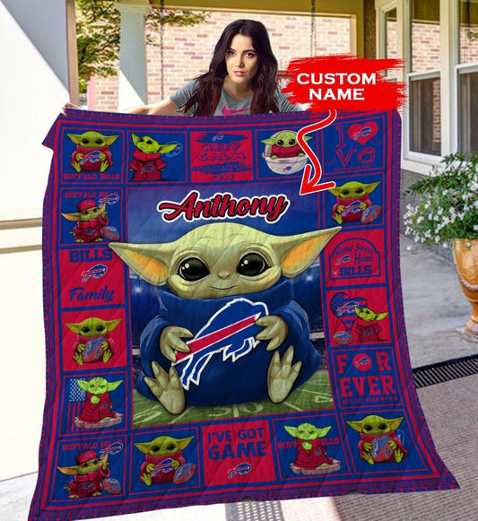 Buffalo Bills Personalized Premium Quilt BG07