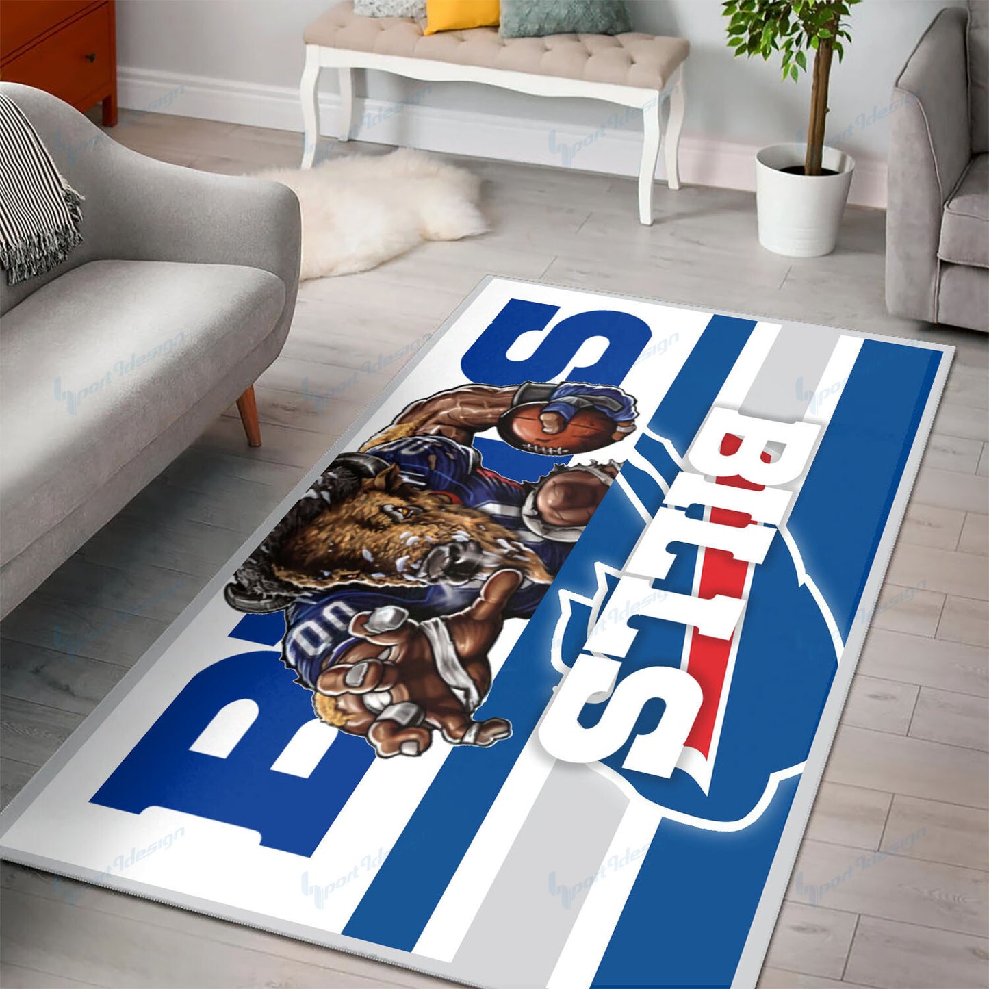 Buffalo Bills Personalized Premium Rectangle Rug 9