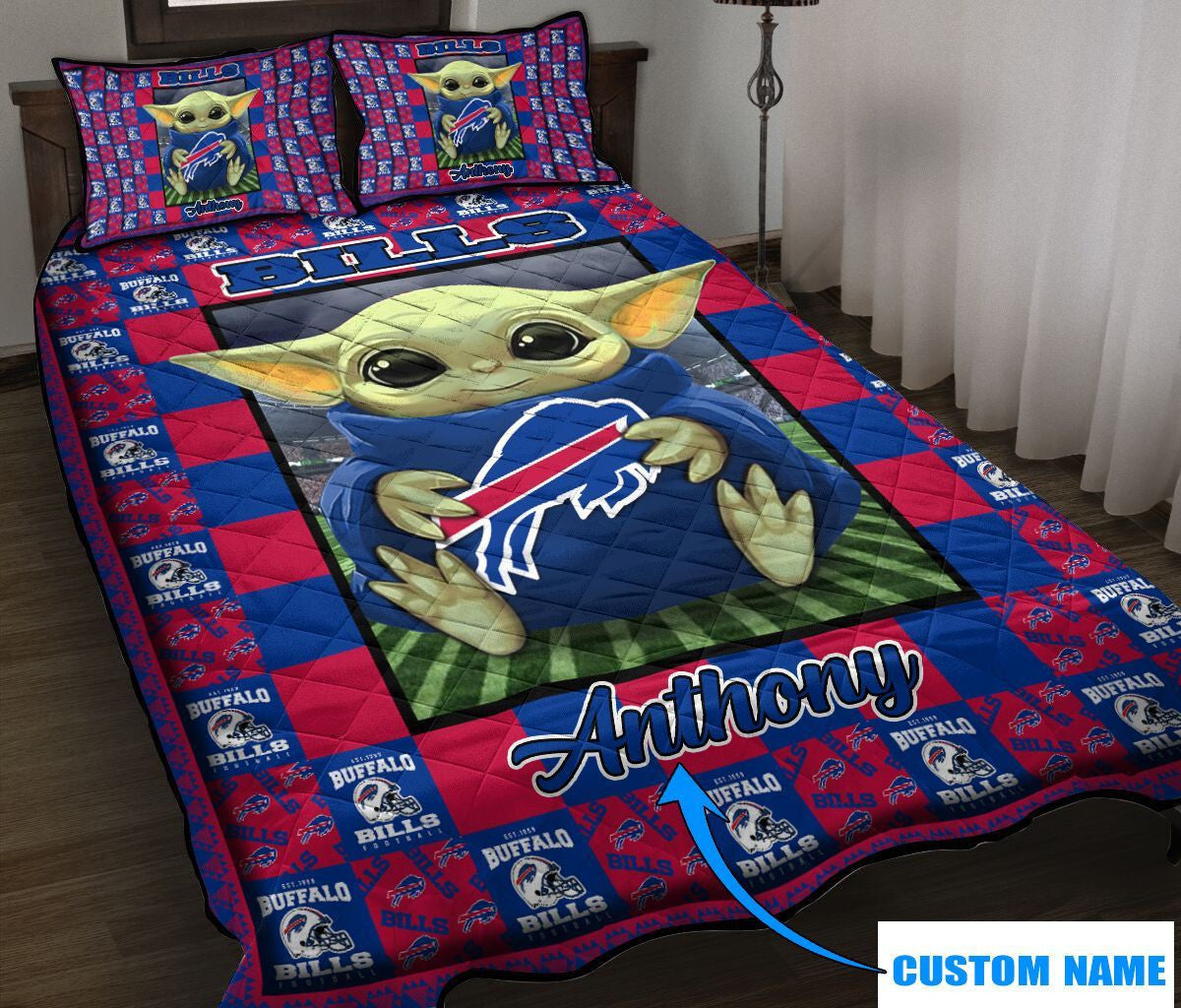 Buffalo Bills Personalized Quilt Set BG36